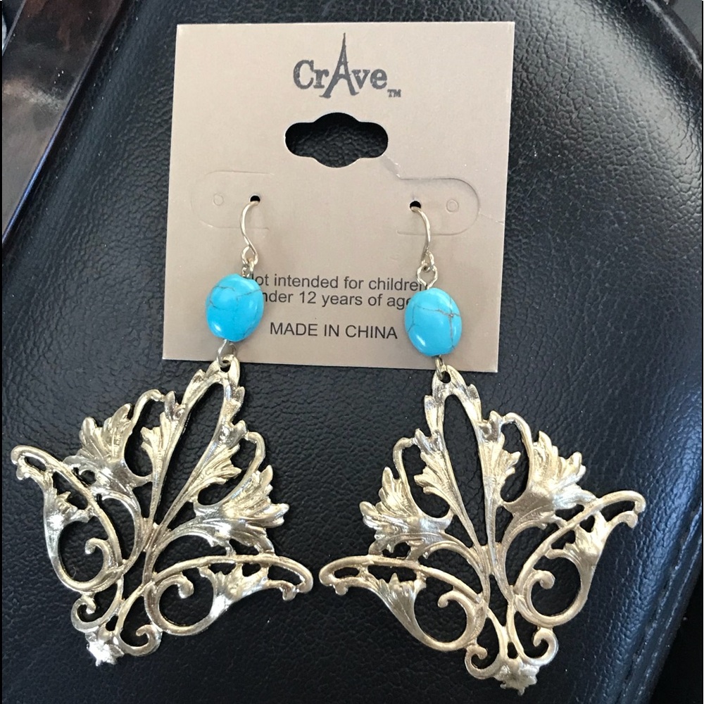 Turquoise chandelier earrings